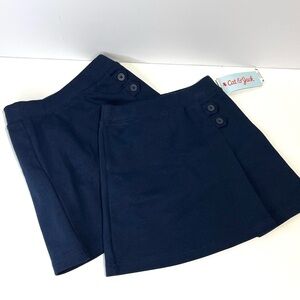 2 pack Navy A-Line Skort- Classic Girls' School Uniform Size 5
